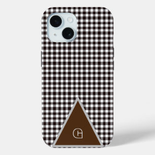 Monogramm anpassen, schickes Karo Case-Mate iPhone Hülle