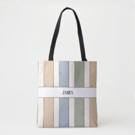 Monogramm anständige Streifen-Tasche Tasche