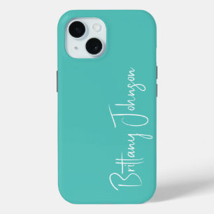 Monogramm Aqua Case-Mate iPhone Hülle