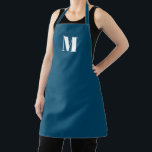Monogramm aquamarin blau anpassen schürze<br><div class="desc">Anpassen Monogramm erste aquamarine blaue Schürze Unisex. Erhältlich in vielen Größen. Geeignet für Köche,  Koch,  Keramik,  Keramiken,  Kunsthandwerk,  Küche,  Kochen,  Backen,  Grillen,  Grill,  Geschäfte und Geschäfte etc.</div>