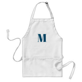Monogramm aquamarin blau anpassen schürze