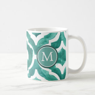 Monogramm  Aquamarine-Motiv IV Kaffeetasse