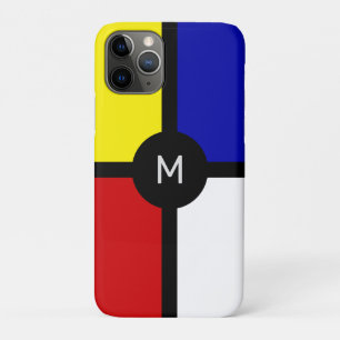 Monogramm auf stilvoller, von Mondrian inspirierte Case-Mate iPhone Hülle