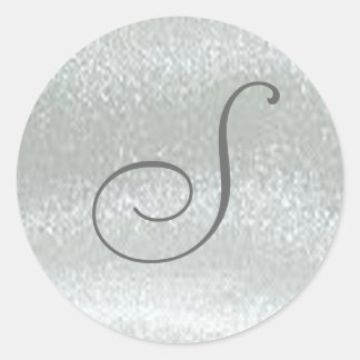 Monogramm-Aufkleber Runder Aufkleber