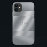 Monogramm aus cool gebürstetem Metall Case-Mate iPhone Hülle<br><div class="desc">Cooles,  elegantes und minimalistisches Design aus gebürstetem Metall-Look Smartphone Gehäuse können Sie Ihre Initialen hinzufügen,  zu denen es aussehen wird wie ein eingravierter Effekt.</div>