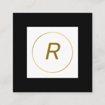 Monogramm aus einfachem Gold, personalisiert