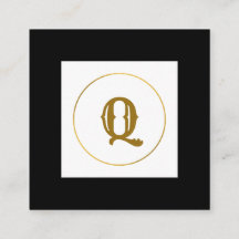 Monogramm aus einfachem Gold, personalisiert