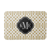 Monogramm aus Gold und Schwarz