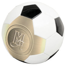 Monogramm aus metallischem Gold
