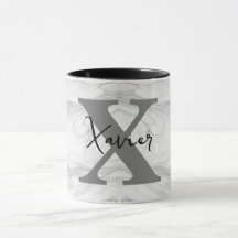 Monogramm aus modernem und klassischem Marmor, Let