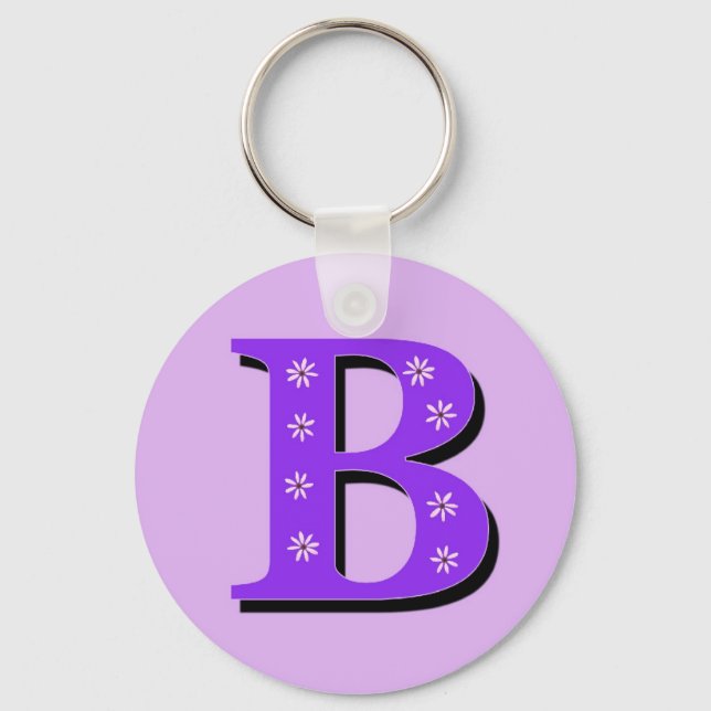 Monogramm B Schlüsselanhänger (Vorderseite)