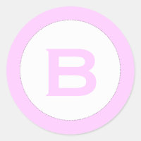 Monogramm Babydusche Umschlag Fertiger rosa Aufkle
