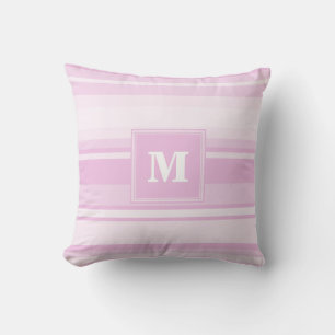 Monogramm-Babypinstreifen Kissen