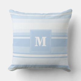 Monogramm Babystreifen Kissen