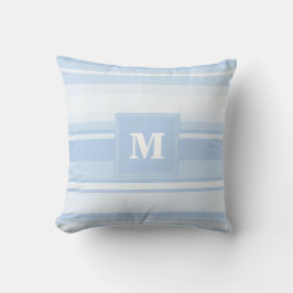 Monogramm Babystreifen Kissen