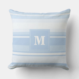 Monogramm Babystreifen Kissen