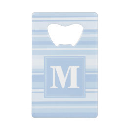 Monogramm Babystreifen Kreditkarten Flaschenöffner