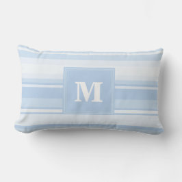 Monogramm Babystreifen Lendenkissen