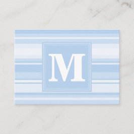 Monogramm Babystreifen Visitenkarte