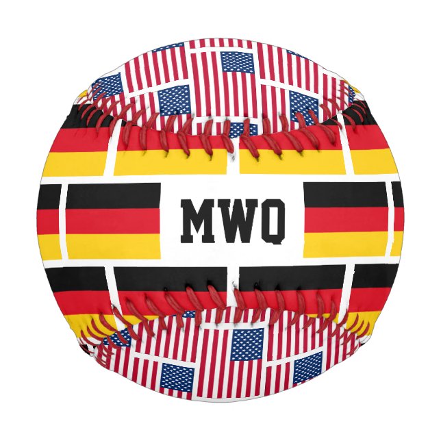 Monogramm Baseball (Rückseite)