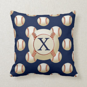 Monogramm-Baseball-Ball-Sportmuster Kissen