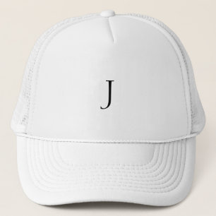 Monogramm benutzerdefinierter Buchstabe J Truckerkappe