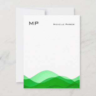 Monogramm Beruflich Schlicht Minimalistisch Mitteilungskarte