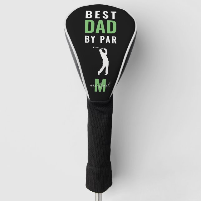 Monogramm "Bester Vater nach Par" Golf Headcover (Vorderseite)