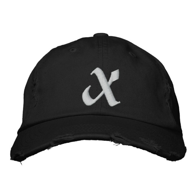 MONOGRAMM BESTICKTE BASEBALLKAPPE (Vorderseite)