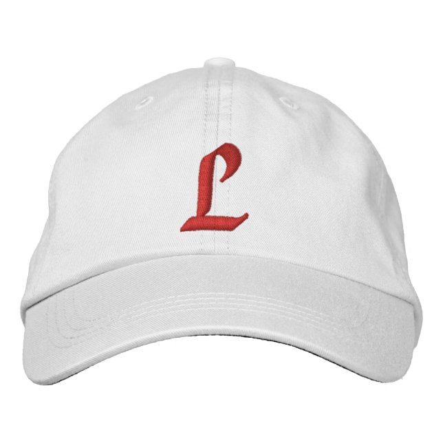 MONOGRAMM BESTICKTE BASEBALLKAPPE (Vorderseite)
