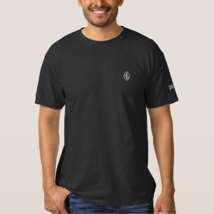 Monogramm bestickter T - Shirt