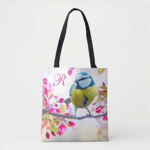 Monogramm "Bird & Blooms" Tasche
