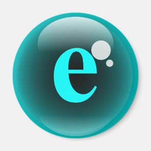 Monogramm-Blase E Magnet