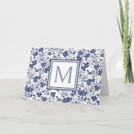 Monogramm Blau und Grau