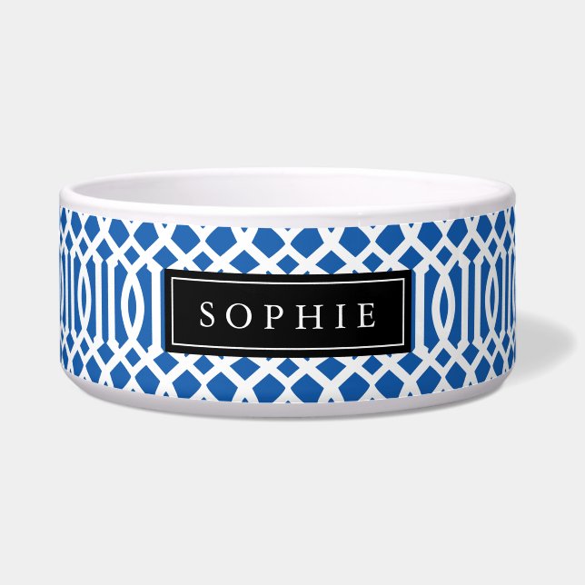 Monogramm Blau und Schwarz Napf (Vorderseite)