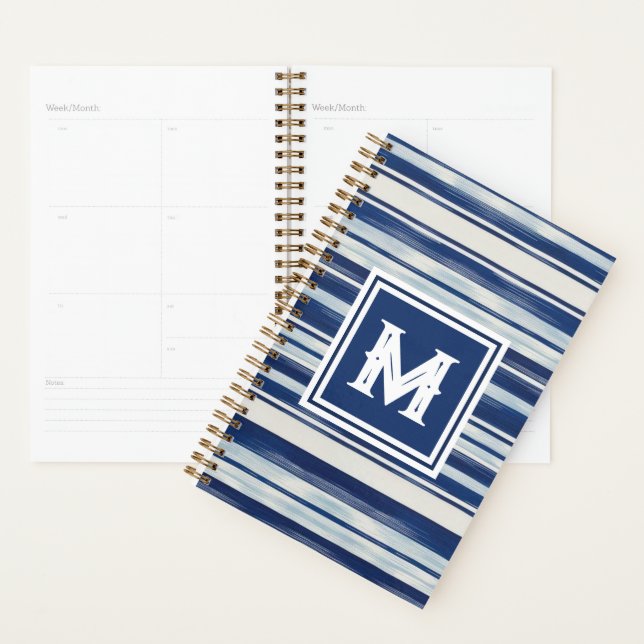 Monogramm (blau und weiß gestrichen) planer (Anzeige)