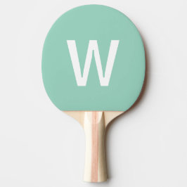 Monogramm blau-weiß personalisierter Ping-Pong-Bal Tischtennis Schläger