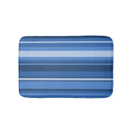 Monogramm blaue Streifen Badematte