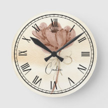 Monogramm Blumenfarben-Zeichensatz