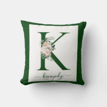 Monogramm Blumeninitiale K