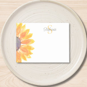 Monogramm Blumenmuster Post-it Klebezettel