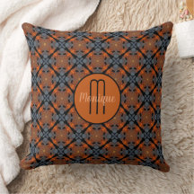 Monogramm braun grau und schwarz geometrisch wiede