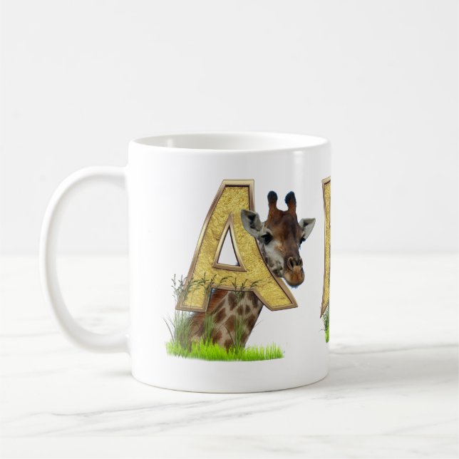 Monogramm - Brief B - Hauptstadt Kaffeetasse (Links)