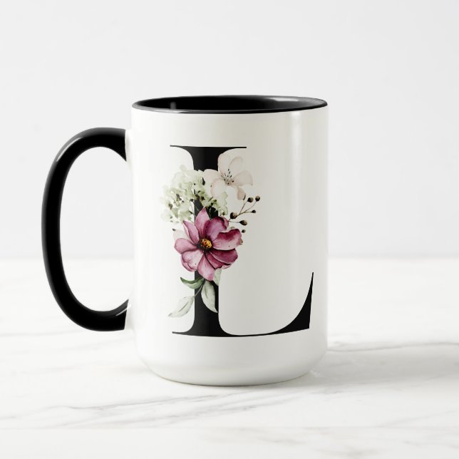 Monogramm Brief L | Kaffeetasse (Links)
