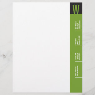 Monogramm-Briefkopf mit Vertikalität Briefkopf