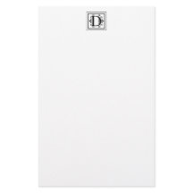 Monogramm-Briefpapier des Buchstabe-D