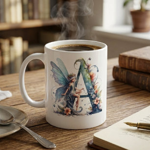 Monogramm Buchstabe A Fee Kaffeetasse