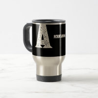 Monogramm Buchstabe A Individuelle Edelstahl-Reise