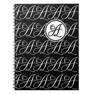 Monogramm Buchstabe A Notizblock