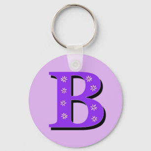 Monogramm-Buchstabe B Schlüsselanhänger
